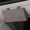 Car Storage Box Flip-Type Anti-Falling Eyeglass Case Snap-On Installation Leather Texture Organizer Universal Fit Sunglasses Box