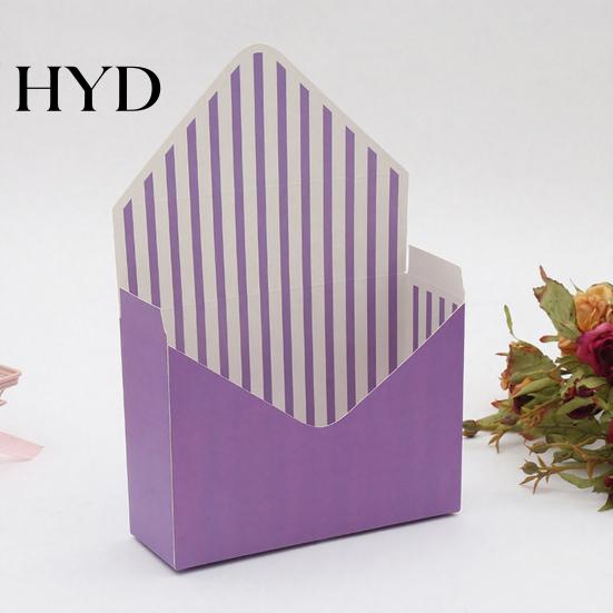 Elegant Flower Packaging Valentine's Day Floral Envelope Box Florist Bouquet Wrapping Paper Gift Bag Small Folding Envelop for Mother's Wedding