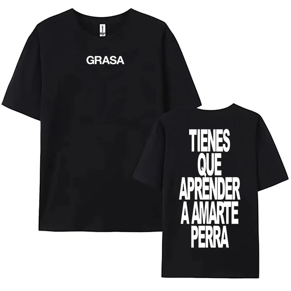 TIENES QUE APRENDER A AMARTE Tshirts SI TE DUELE CURITA Print T-shirt Nathy Peluso Singer Graphic T Shirt Cotton Tees Camisetas