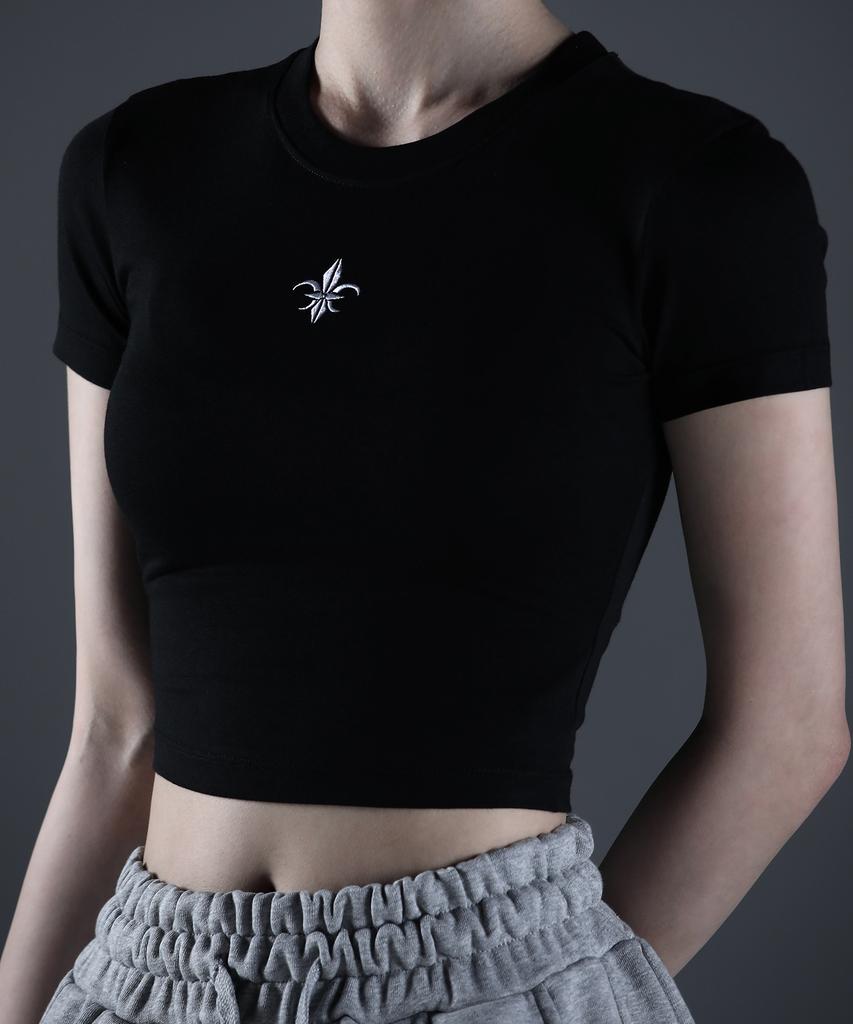 CARMID (W) Noble Crop Short Sleeve [Black]
