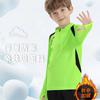 Unisex Adult Kids Soccer Jersey Set Long Sleeve Thickened Fleece Lined Football Uniform Training Match Fall Winter
