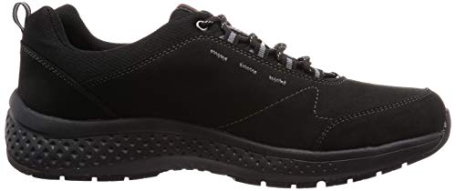 Moonstar SPLT M196 Men's Waterproof Walking Sneakers for All Weather Conditions, Wide Width, Size 27.0 cm, 4E, Black