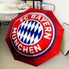 1PC Munich FC Crest Printed Umbrella Folding Umbrella, Automatic Umbrella 8-Frame for Travel, Camping Fan Gifts Christmas Gifts