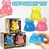 Schylling Needoh Jelly Hops Glitter Rabbit Squeeze Ball Safe Non-Toxic Anxiety Heal Relax Release The Mood Adults Portable Gift