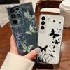Clear Flowers Pattern Phone Case For Samsung Galaxy S26 S25 S24 S23 Ultra S22 Plus S24 S21 FE S25 Edge Shockproof TPU Soft Cover