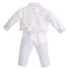 Dressy Daisy Baby White Christening Suit with Floral Long Sizes Months Boy's Hat, Pattern, Sleeves, 6-9