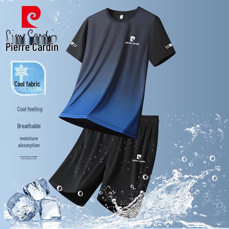 

Pierre Cardin Men s Summer Ice-Feel T-Shirt & Casual Sets 4XL