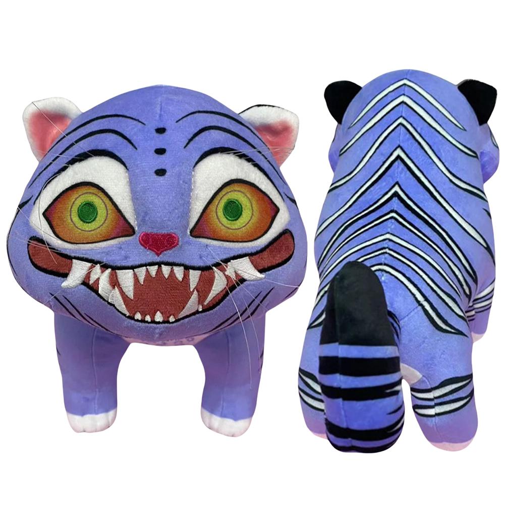 14cm Anime Kpop Demon Hunters Tiger Plush Toys Cute Blue Tiger Derpy Sussie Dolls Toy Monster Hunt Girl Group for Birthday Gifts