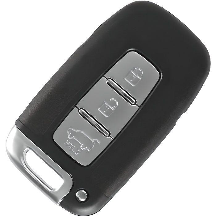 Coque Clé pour Hyundai ix20 ix35 Elantra Veloster Kia Picanto Rio Venga - 3 Boutons - Plip télécommande avec Lame Phonillico®