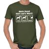 Men's and Women's T-shirts Mon Chien Répond Au Mot Assis Reste Comédie Citations Amusement Fun