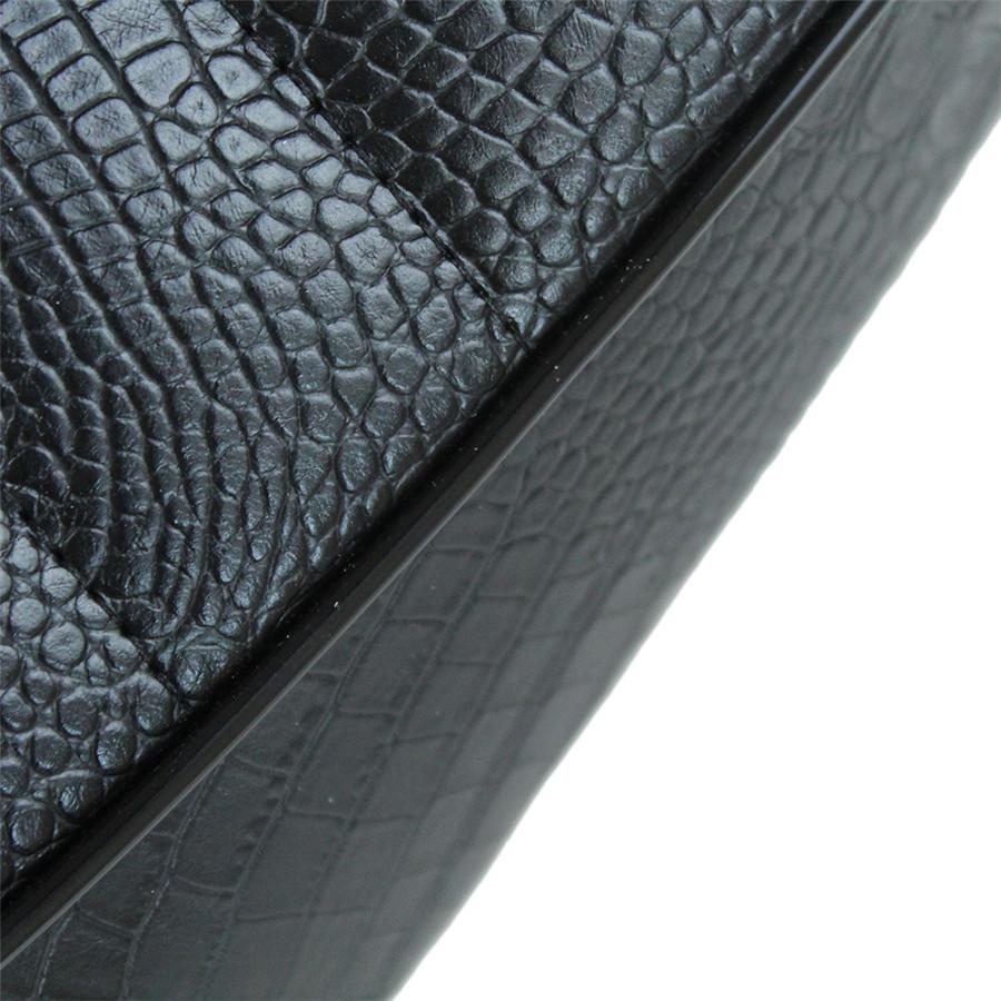 Motorcycle Black Retro Leather Crocodile Pattern Hump Cafe Racer Seat for Honda