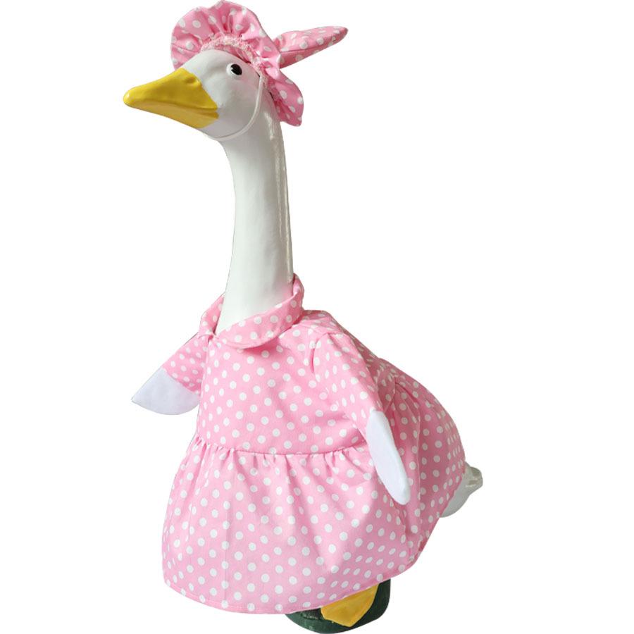 Spring Floral Rabbit Ear Goose Outfit - Cute Pastoral Style