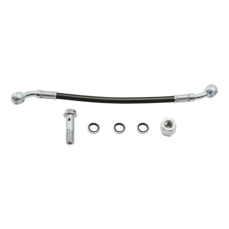 Universal Motorcycle 25cm Brake Hose Line Extend Connector Spare Parts