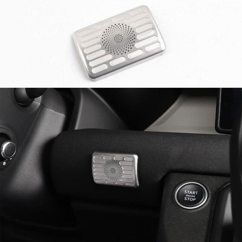 For Defender 110 - Silver Titanium Central Control Microphone Cover Trim