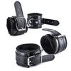 Ninonly SM Goods SM Set Restraints Set Handcuffs Leg Cuffs Eye Mask SM Play Fluffy Adjustable Eliminates Boredom 3-Piece (Black)