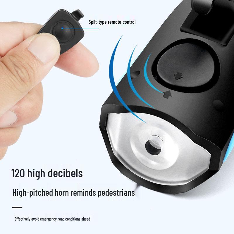 Multi-Functional 7588 Bicycle Headlights: Waterproof, Strong Light, Horn, and Charger for Night Riding