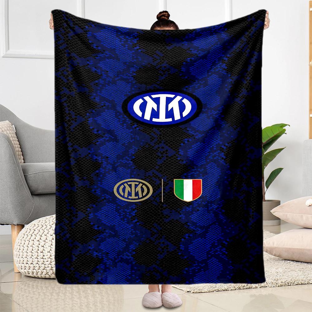 Inter Milan Blanket Durable Comfort Perfect For Bedding Couch Picnics Four Seasons Universal Stylish Decor Ideal Gift For Birthday Valentine'S Day