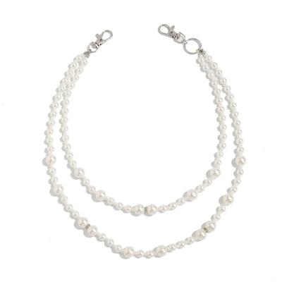 Fashion Imitation Pearl Pants Chain Metal Punk Bead Jeans Waist Chain Gift Waist Belt
