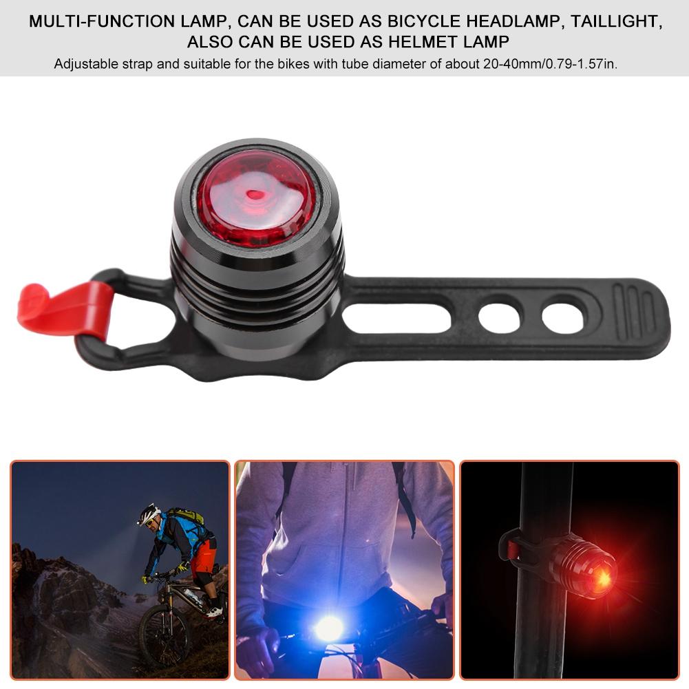 Outdoor Rechargeable Waterproof Bike Headlight Bicycle Rear Tail Front Light Helmet Lamp