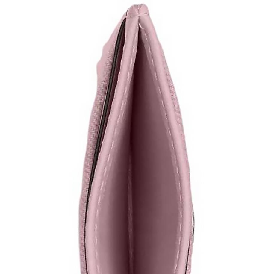 Coach Essential 11 Letter Logo Leather Card Holder Women Accessories Pink CBF61-LHY24