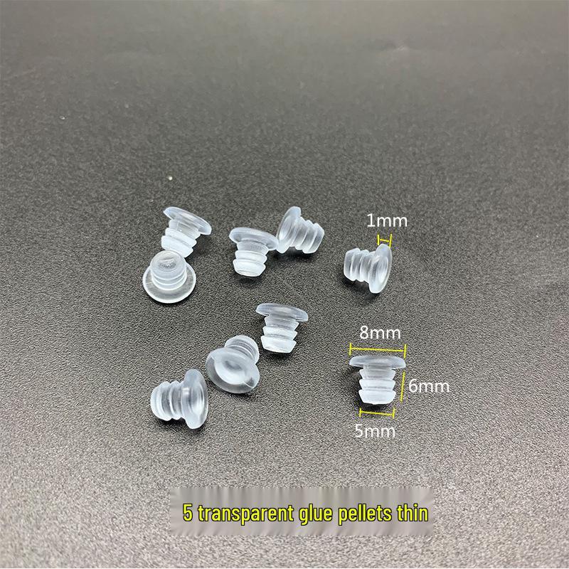 Weiße Gummi-Stuhl- und Hockerbein-Pads: 5-10-Loch-Stecker, Kollisionsschutz, Rutschfeste Fußnägel mit Edelstahl.