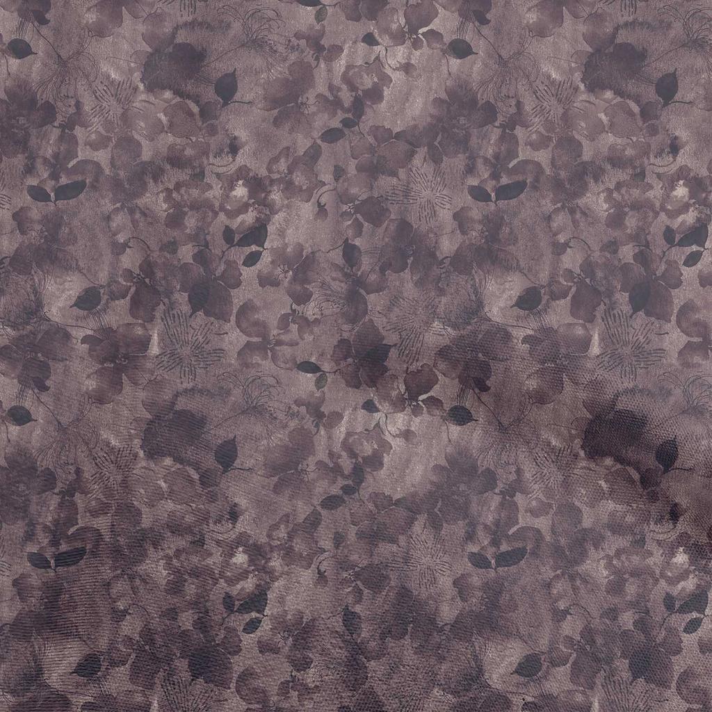 oneOone Cotton Poplin Dark Peach Fabric Abstract Floral Sewing Material Print Fabric By The Yard 42 Inch