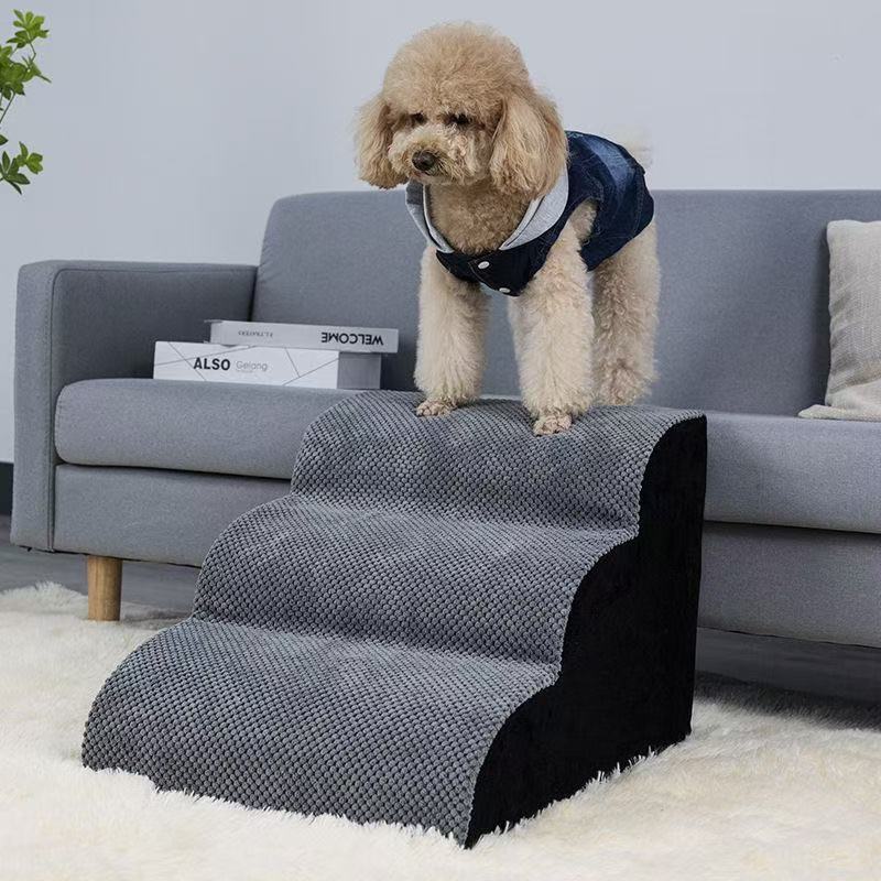 Puppy Stairs Soft Ladder Dogs Pets Sofa Bed Ramp Ramp for Dogs Protecting Pet Joint Safety Stairs Elderly Dog Steps Pet Supplies