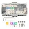 Fused Power Distribution Block 4 Way Distribution Fit for Cars Campervans Trucks Trailer UTV Boats