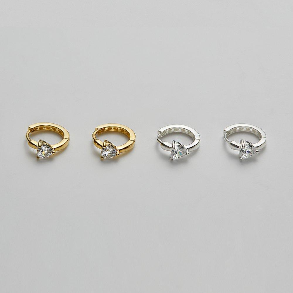 [Hei][Worn by Gabi, Itzy Chaeryeong, and Lee Chung-ah] Heart Onetouch Earring