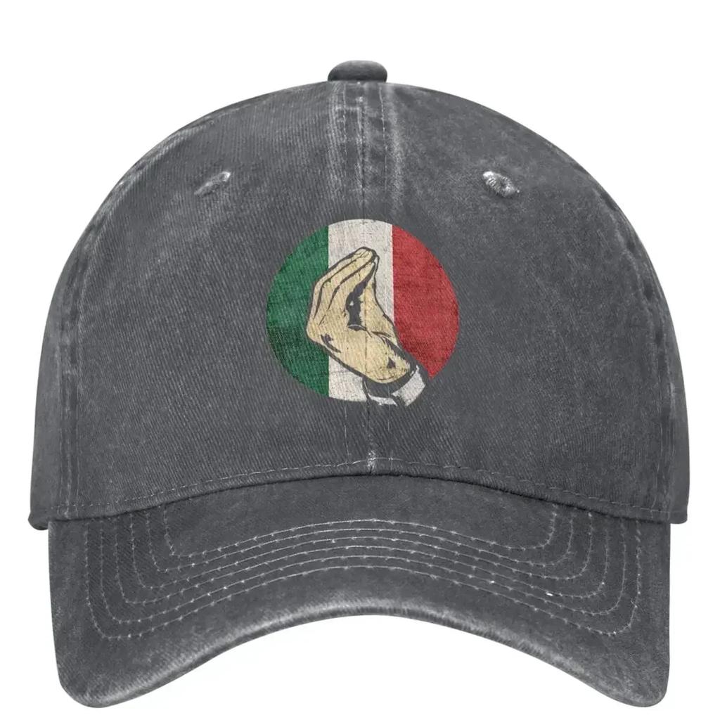 Italian Gift Shirt Funny Italy Denim Baseball Cap Outdoor Gym Trucker Hat Summer Unisex Teens Vintage Design Baseball Caps