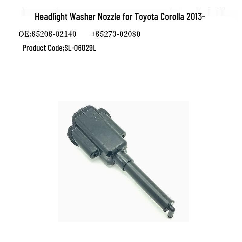 Toyota Corolla 2013 Headlight Washer Nozzle - Part numbers 85208-02140, 85207-02140