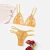 Weiblicher sexy Spitzen-BH, nahtlose Unterwäsche, Bralette, Dessous, ultradünner BH und Slip-Sets