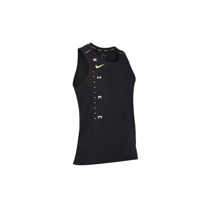 Nike Miler Future Fast Athleisure Casual Sports Running Vest Black Men s CJ5417-010 S