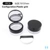 1Pcs Portable Plastic Powder Box Empty Loose Powder Container With Sieve Mirror Cosmetic Sifter Jar Travel Makeup Accessories