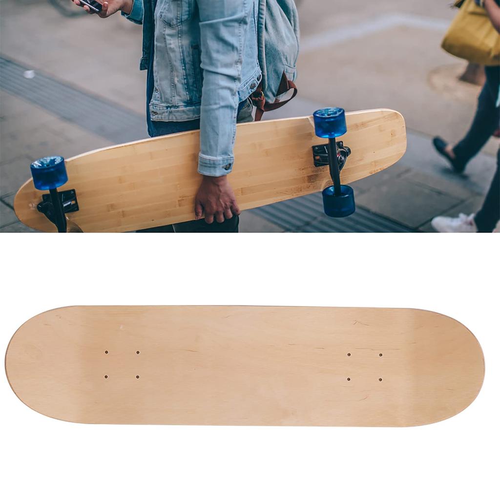 Maple Wood Blank Double Warp Skateboard Deck, Concave Board, Skate Scooter Accessories