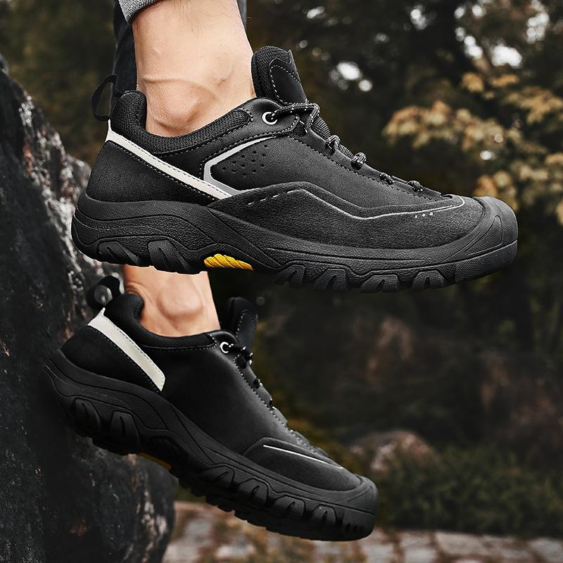 Non Slip Male Wear Resistant Sneakers Casual Outdoor Shoes 2025 New Arrival Mens Walking Shoes Travel Climbing Camping Footwear