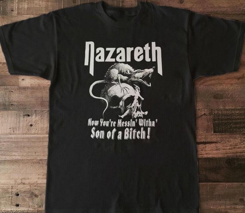 Nazareth band Men T-shirt Black Short Sleeve All Sizes 1T252 Unisex T-Shirt XL