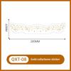 Waterproof Long Lasting Gold Foil Collarbone Temporary Tattoo Metallic Body Art Tattoo Sticker