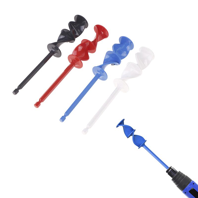 1Pc Paint Stirring Rod Epoxy Mixing Stick Helix Design Paint Mixer Drill Attachment Resin Mixer Chuck For Epoxy Latex Oil Paint