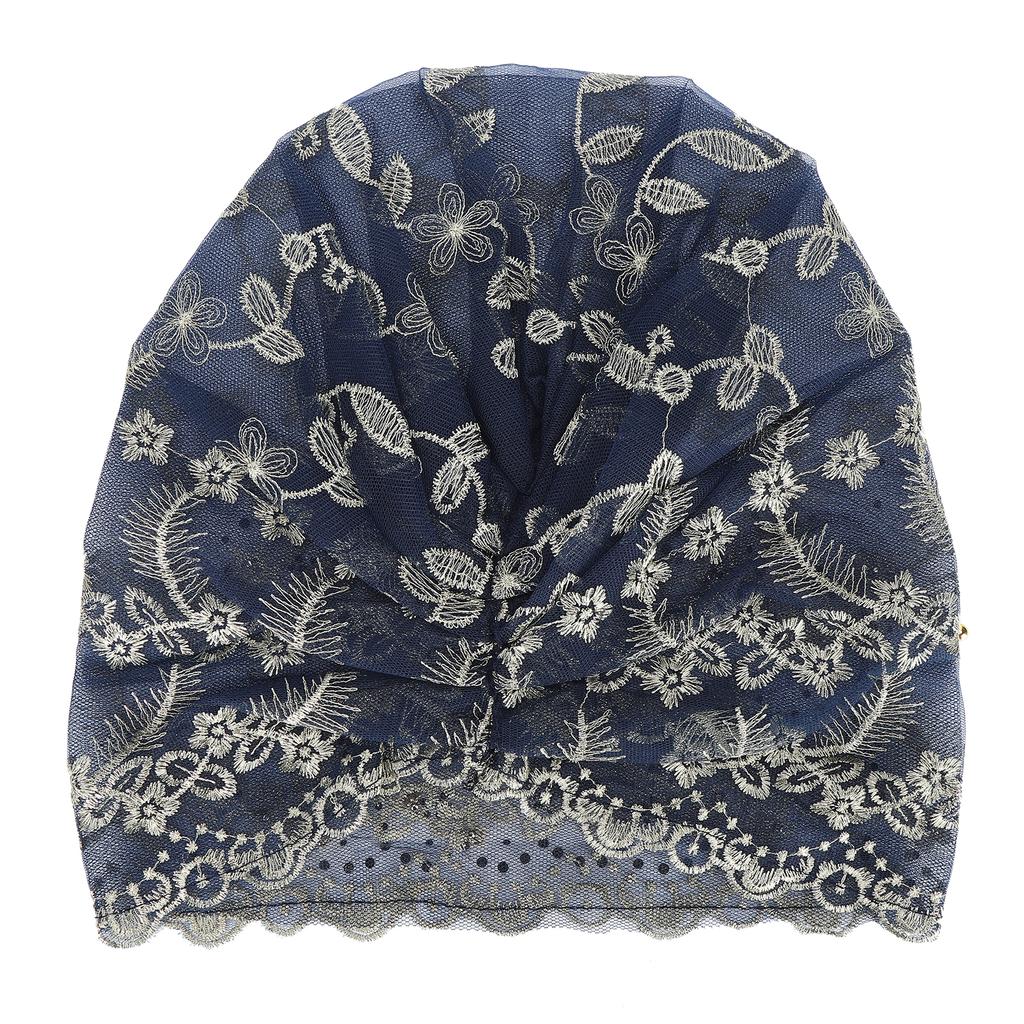 Turban Head Wraps Stylish Elegant Embroidered European Retro Hat for Women