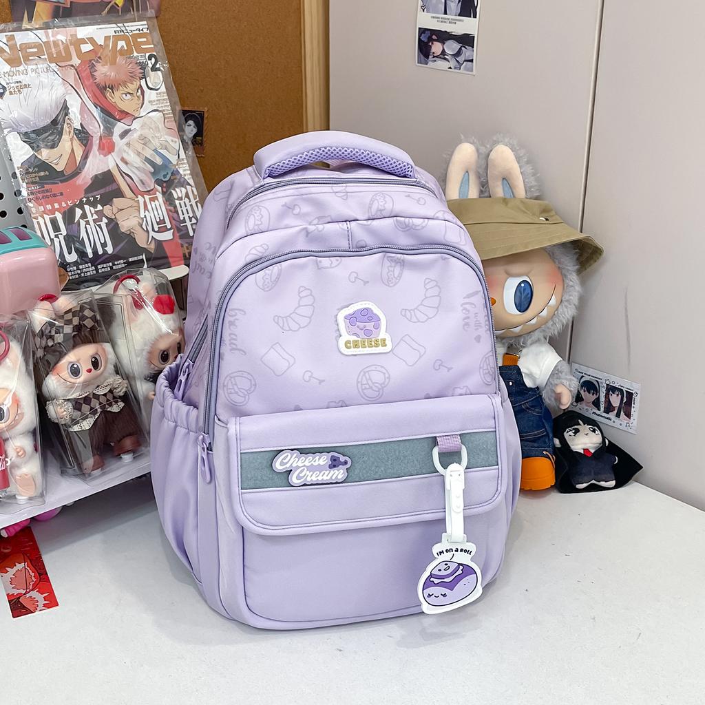 Schoolbag College Style Large Capacity Children's School Bag Korean Version Ins Elementary School Travel Backpack Lightweight Versatile Mori Backpack