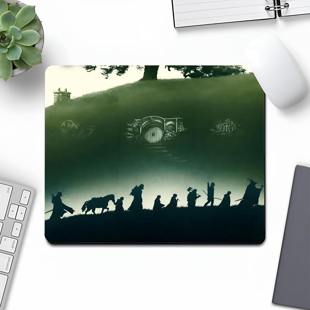 The L-LordS of the R-Rings Mouse Pad Art Gaming Gamer Small Rubber Locking Edge Large Computer Fashion MousePad Laptop Desk Pad