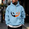 Men's Halloween Printed Pullover Hoodie Sweatshirt