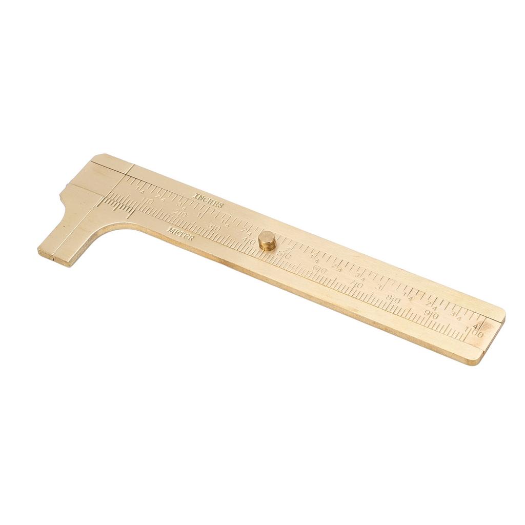 Vernier Caliper Brass   Inch Dual Scales Retro   Measuring Tool for Repair