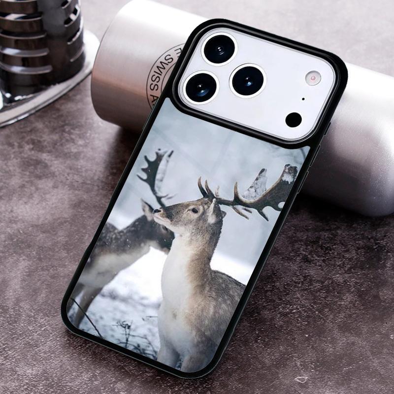 Stag Male Reindeer Nature Phone Case For iPhone 17,16e,15,14,13,12,11,Mini,Pro,MAX soft Silicone Cover