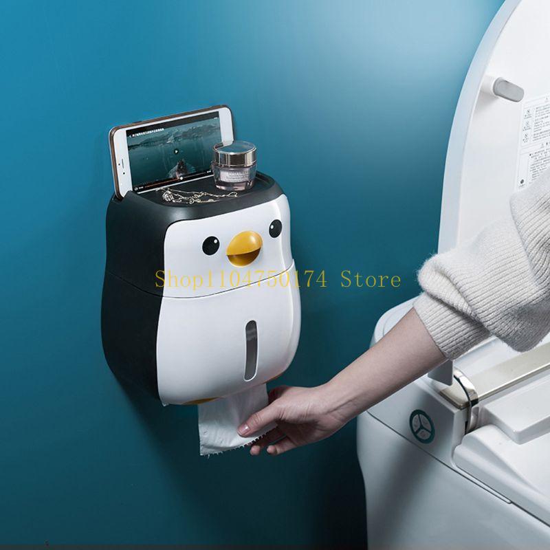 Multifunctional Toilet Tissue Holder Rack Waterproof Toilet Tissue Storage Box top sale
