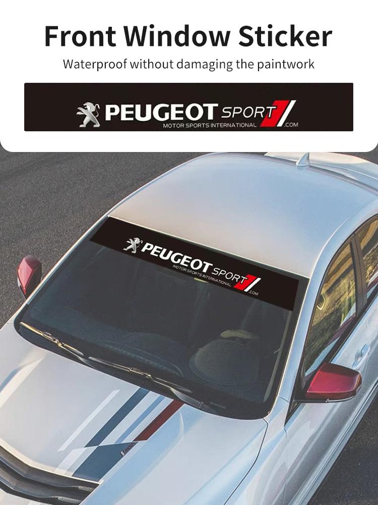 Car Front Rear Window Decorative Sticker Windshield Decal For Peugeot 407 508 2008 5008 307 308 3008 206 207 208 107 106 205 607