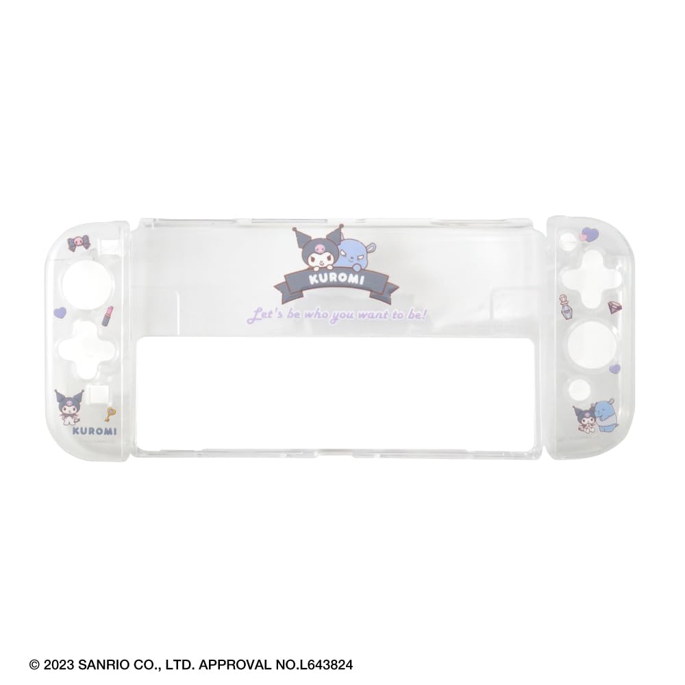 Alone Separate Clear Case for Switch OLED #Unipo Sanrio Characters Kuromi ALG-NSUQKUSC