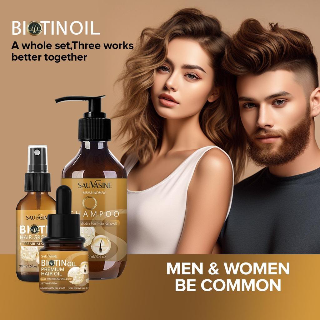 Biotin Hair Growth Oil for Hair Growth and Healthy Scalp, Pre Wash Scalp & Hair Oil Infused with Biotin, Strengthening, Nourishing & Volumizing