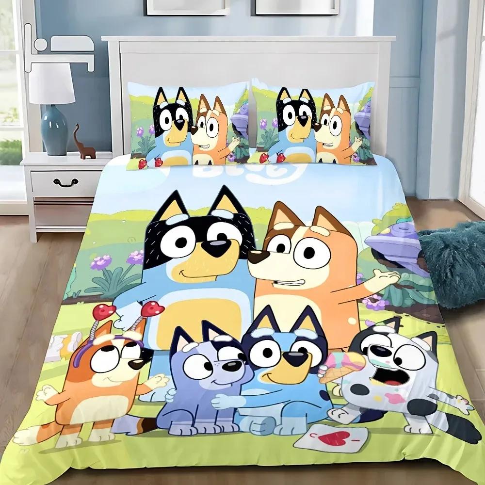 3D Cartoon Creative B-Bluoey Duvet Cover Set Bedding Set Kids Boy Girl Bedroom Decoration 2/3piece set Single Double Large Size